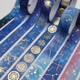 thumbnail image 3 of Washi Tape Set 12rolls Starry Sky Stamping Decorative Tape for Junk Journal Supplies/Art Craft, 3 of 5