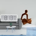 thumbnail image 2 of Reloj de pared digital,Reloj de pared digital multifuncional para oficina,Reloj de escritorio de pantalla grande y sencillo,Figura de pensador abstracto,Estatua de pensador, 2 of 8