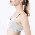 thumbnail image 5 of JAKANYQ Female Bra V Neck Sports Bras For Thin Straps Padded Yoga Basic Wireless Bra Camisole Simple Charm, 5 of 6