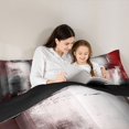 thumbnail image 4 of Manfei Abstract Oil Painting Twin Comforter Sets, Red Black Brushstroke Bedding Set, Red Black, Black Reversible 2-Piece, 1 Comforter and 1 Pillowcase, 4 of 6