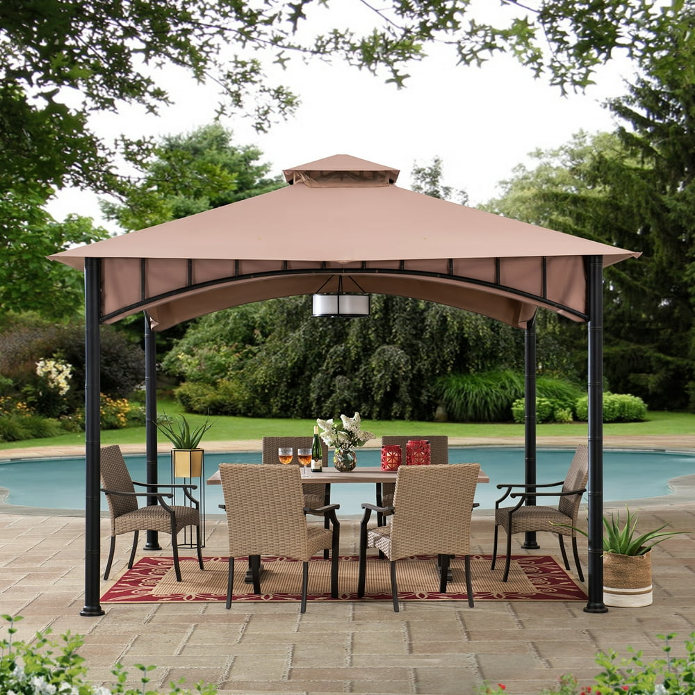 Sunjoy Avalon 10 ft. x 10 ft. Steel Gazebo with 2tier Hip Roof