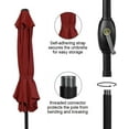 thumbnail image 3 of RoyalCtaft 7.5' Red Octagon Patio Umbrella, Fade Resistant, 3 of 8