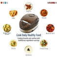 thumbnail image 4 of 5 Core 5.3Qt Asian Rice Cooker Digital Programmable 15-in-1 Ergonomic Large Touch Screen Electric Multi Cooker Slow Cooker Steamer Pot Warmer 11 Cups 24 Hour Delay Timer Auto Keep Warm Feature RC 0501, 4 of 15