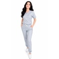 thumbnail image 1 of Uniforme Médico Dama, Enfermera, terapeuta, Doctora Quirúrgico Piel de Durazno GRIS GDE, 1 of 4
