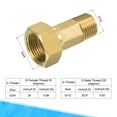 thumbnail image 4 of Uxcell G3/4 Female x G1/2 Male Thread 54mm Brass Pipe Fitting Hex Coupling, 4 of 5
