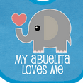 thumbnail image 4 of Inktastic My Abuelita Loves Me Boys or Girls Baby Bib, 4 of 4