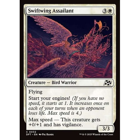 MtG Aetherdrift Common Swiftwing Assailant #32
