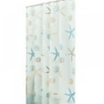 thumbnail image 4 of PEVA Plastic Shower Curtain Liner Eco-Friendly Waterproof Rustproof Metal Buttonholes with Plastic Hooks 71" W x 79" H for Bathtub or Shower Stall（Starfish 180cm×200cm）, 4 of 5