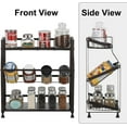 thumbnail image 5 of 3 Ties Spice Rack Organizer for Countertop Free Stand Holder Storage for Kitchen, 5 of 7