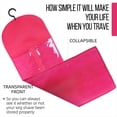 thumbnail image 2 of 3 Piezas Colgador de Peluca Extra y Bolsas de Almacenamiento, Soporte para Extensiones de Cabello una Prueba de Polvo e Impermeable, Diseñado para Pelucas Rosa Roja, 2 of 5