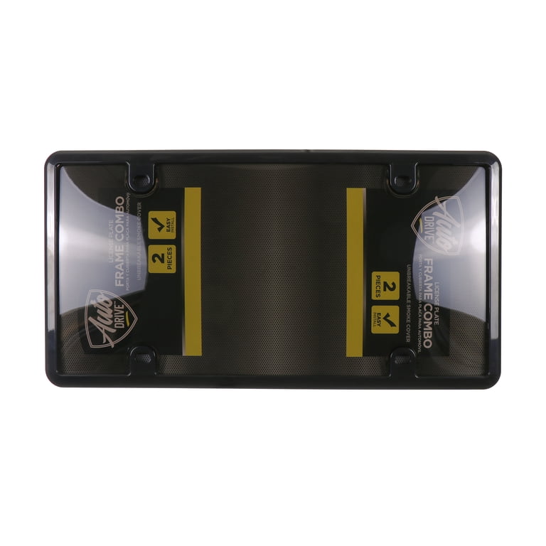 Auto Drive Black Smoke License Plate Frame & Cover photo 2