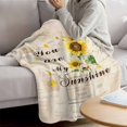 thumbnail image 3 of Sunflower Blanket Soft Cozy Warm Throw Blanket for Couch, Plush Fuzzy Flannel Fleece Blankets for Sofa, Vintage Botanical Bed Blankets Lightweight Gifts for Women, 40"x50", 3 of 9
