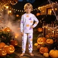 thumbnail image 6 of KPOPLK Kids Halloween Pajamas Long-Sleeve PJ Sets for Girls Cozy, Comfy, Funny Kids' Pajama Sets,Size 8-9 Years, 6 of 9