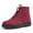 Red A, variant on VERUGU Women's Hiking Boot, Snow Boots Winter Flat Shoes Slip On Ankle Booties Anti-Slip Water Resistant Fully Fur Lined Outdoor Sneakers Warm Cotton Shoes