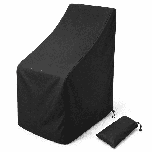 Patio Chair Covers,210D Lounge Deep Outdoor Seat Cover,Waterproof UV Protected,25" L x 25" W x 47"H,Black
