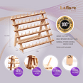 thumbnail image 6 of Laflare Braiding Hair Rack, Hair Extention Holder, PP Braid Rack. Wood Color with Gift, 6 of 7