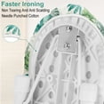 thumbnail image 4 of Ironing Board Cover and Pad 57.8×18.8in Ironing Board Cover with Elastic Edges Scorch Resistant Ironing Board Cover Set with Ironing Mat 4 Fasteners Easy Install Printed Pattern for Dorm Laundry, 4 of 8