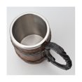 thumbnail image 2 of Taza para beber, registro de simulación sellado, taza doble de acero inoxidable, regalo, taza para el hogar, Color madera, 2 of 5