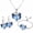 Silver-tone, purple, variant on Dragon Jewelry Set for Women, Crystal Dragon Necklace Bracelet and Earrings, Fantasy Animal Pendant Jewelry Collection Gift, Purple
