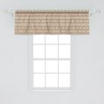 thumbnail image 2 of Ambesonne Animal Window Valance, Pastel Savannah Palm Trees, 54" X 18", Brown and Tan, 2 of 3