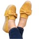 thumbnail image 4 of Zapatos de moda de bizcocho con nudo de mariposa Asakuchi informales de color sólido para mujer Wmkox8yii  FOPL1399, 4 of 6