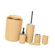 thumbnail image 4 of Juego de 6 accesorios de baño, dispensador de jabón líquido, soporte para cepillo de dientes y Amarillo, 4 of 9