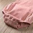 thumbnail image 7 of Musuos Infant Baby Corduroy Overalls Romper 0-24Months Solid Color Sleeveless Backless Cross Strap Casual Jumpsuit for Boys Girls, 7 of 7