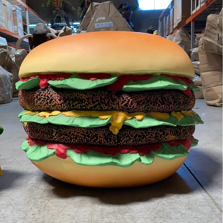 LM Treasures Giant Double Cheeseburger Oversized Statue 31