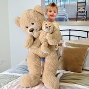 MaoGoLan Mommy and Baby Teddy Bear 39 Big Bear Stuffed Animal Plush Toy Stuffed Bear Toys