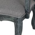 thumbnail image 5 of Noble House Joni Indoor French Fabric Dining Chair, Set of 4, Gray, 5 of 8