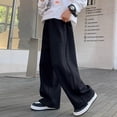 thumbnail image 5 of Boys Athletic Pants Joggers Boys Wide Leg Sweatpants, Elastic Waist Soft Casual Pants for Kids School Daily Wear, 5 of 7
