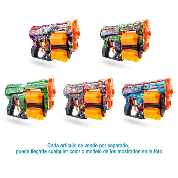 Lanzador X-Shot Skin Dread, Varios Modelos 1 Pieza