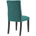 thumbnail image 4 of Modern Contemporary Urban Design Dining Kitchen Room Side Chair, Set of Two, Fabric, Aqua Blue, 4 of 5