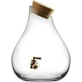 thumbnail image 6 of Style Setter, Clear, Teardrop Glass Beverage Dispenser with Spigot and Cork Lid, 2.5 Gallons, 6 of 7