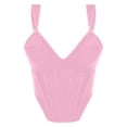 thumbnail image 3 of Slim Fit Women's Tank Top - Sexy Deep V-Neck, Boned Corset Design, Ideal for Summer Nights Out, 3 of 3