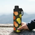 thumbnail image 7 of Pofeuu Orange Lemon Print 18oz Sports Insulated Kettle Stainless Steel Vacuum Water Bottle Leakproof Sport Flask, 7 of 7