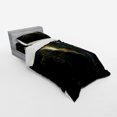 thumbnail image 2 of Ambesonne Galaxy Bedding Set 3 Pcs, Sun Rising Above Earth, Twin, Black, 2 of 2