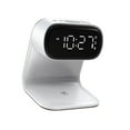 thumbnail image 4 of Reloj con cargador inalámbrico,Lámpara de dormitorio Estación de carga inalámbrica Snooze,Lámpara de escritorio con cargador inalámbrico y reloj digital,Reloj despertador electrónico, 4 of 8