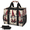 Multicolor 4, variant on Buffalo Plaid Christmas Gnome Reusable Grocery Bag, Upright Heavy‑Duty Foldable Shopping Bag with Removable Shoulder Strap, Multi‑Pocket Storage Tote for Beach Camping, Rustic Cute Gnome