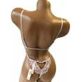 thumbnail image 4 of Victoria's Secret Very Sexy Unlined Embroidered Floral Lace Teddy in Iris Metallic Size Medium NWT, 4 of 4