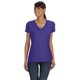 thumbnail image 1 of Camiseta de mujer con cuello de pico HD Cotton™ MORADO 2XL Fruit of the Loom L39VR, 1 of 1