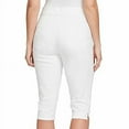 thumbnail image 3 of Gloria Vanderbilt Women Avery MidRise Modern fit Embroiderd PullOn Skimmer Pants 8/White, 3 of 4