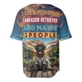 thumbnail image 2 of I Like Fishing, and my Labrador Retriever, and Maybe 3 People. Happy Father's Day All Over Print 3D Baseball Shirt Lab Dog Lover Gifts Softball Sport - 00004, 2 of 6