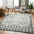 thumbnail image 3 of Mark&Day Area Rugs, 5x7 Waver Global Shag Cream Area Rug, White Blue Black Carpet for Living Room, Bedroom or Kitchen (5'3" x 7'), 3 of 5