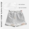 thumbnail image 3 of FORMRS Boys Swim Trunks Quick Dry Mesh Liner Boardshorts Sizes XS-XL, Orange Cartoon Houses, 3 of 7