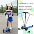 thumbnail image 4 of Scooter For Kids,3 Wheel Kick Scooter - Light Up Wheels,23-30 Adjustable Height,Lean-To-Steer & Rear Brake,For Boys Girls Ages 3+,SC12 Blue, 4 of 8