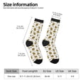 thumbnail image 4 of Goofa Hohey Bee Golden2 Printed Men's Crew Socks, Soft Durable Breathable Moisture-Wicking with Odor Control Cotton socks, 4 of 9