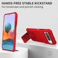 thumbnail image 6 of Compatible with Google Pixel 8 Pro Case with Slide Camera Cover, Google Pixel 8 Pro Phone Case with Stand Shockproof Hard PC Cases (Red), 6 of 7