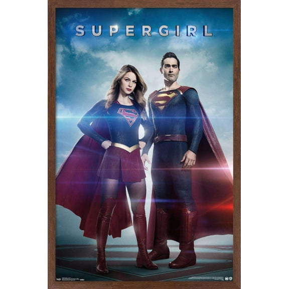 DC Comics TV - Supergirl - Cousins Wall Poster, 14.725" x 22.375", Framed