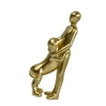 thumbnail image 3 of Figura de hombre con perro, estatua, escultura de vínculo emocional, accesorios para amantes de las mascotas Dorado, 3 of 9